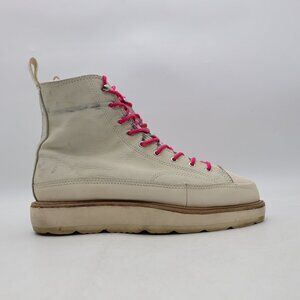 Converse Chuck Taylor Crafted Boot Men's 8 Women's 9.5 Ivory Leather 173212C